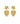Lucia Star Earrings Gold