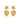 Lucia Star Earrings Gold