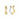 ELLERA WAVES PIANURA MEDIO EARRINGS Silver/Gold