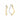 ELLERA WAVES PIANURA X-GRANDE EARRINGS Silver/Gold