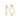 ELLERA WAVES PIANURA X-GRANDE EARRINGS Silver/Gold