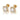 Glamorous Earrings studs Gold