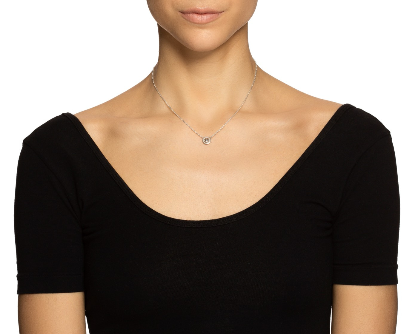 Mini Planet Halskjede Sølv 42-45 cm