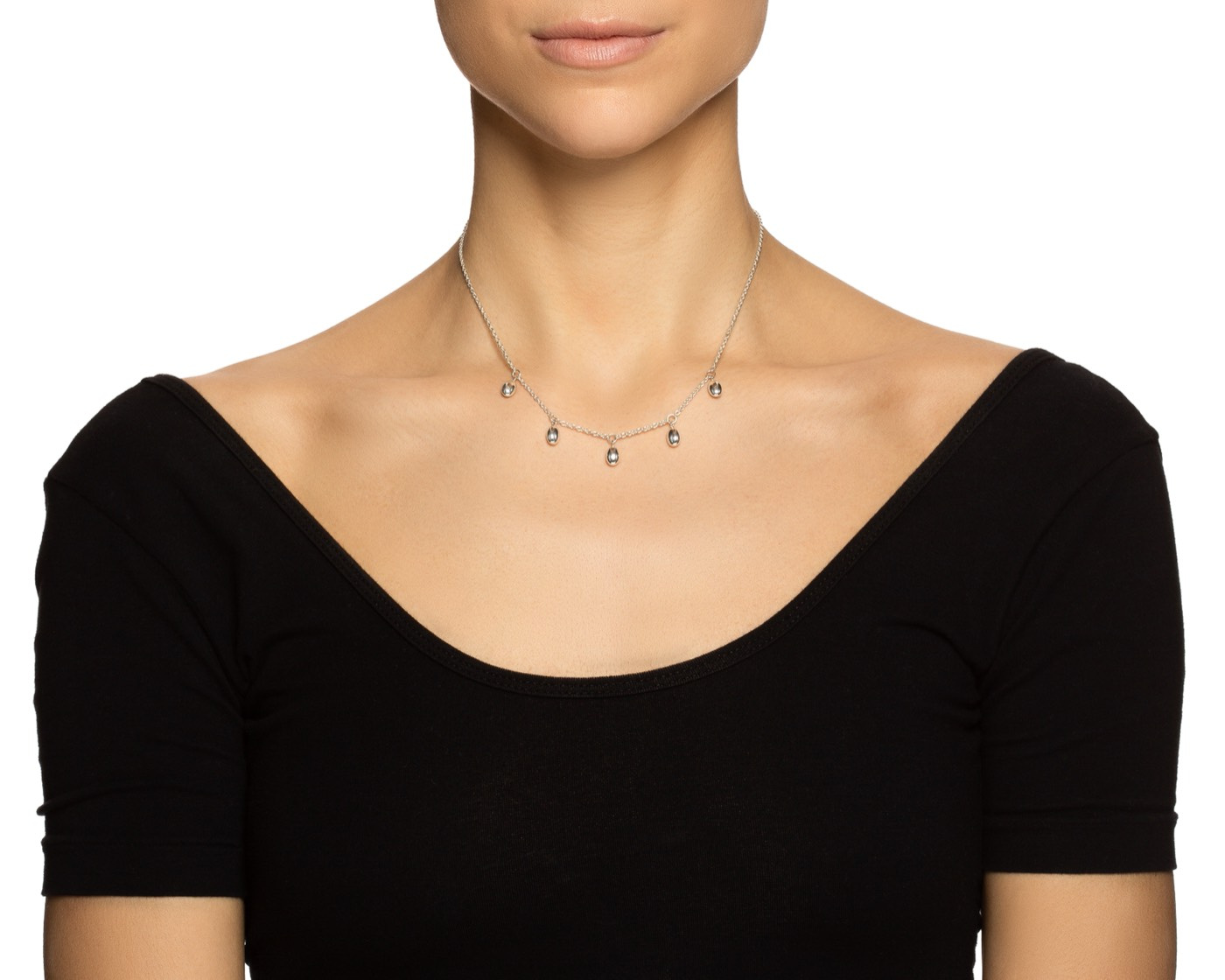 Love Beads Plain Halskjede Sølv 42-45 cm