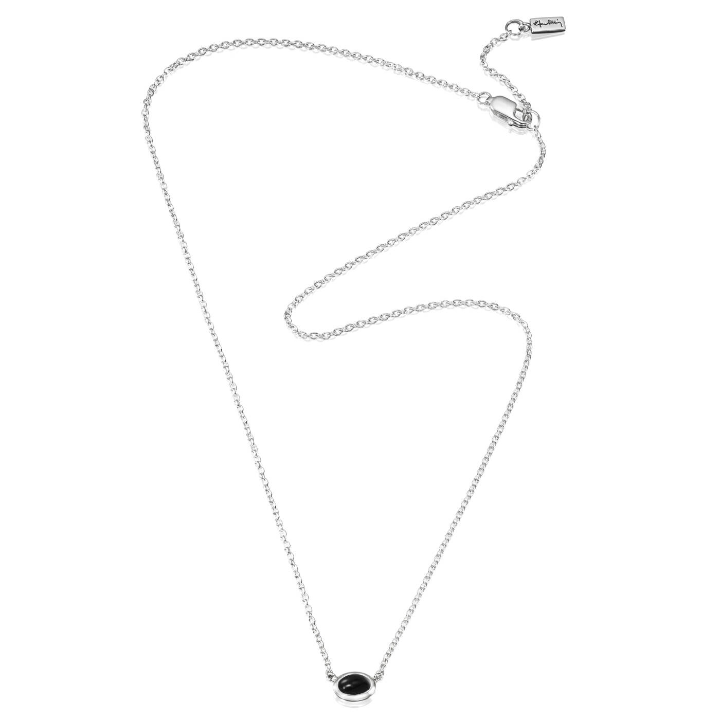 Love Bead Sølv - Onyx Halskjede Sølv