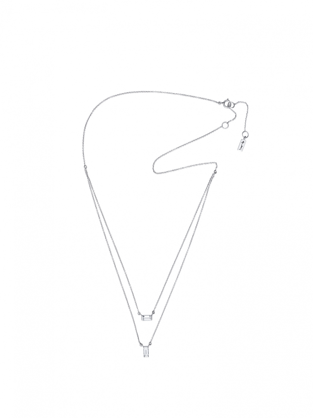 A Clear Dream Stud Halskjede Sølv 40-45 cm