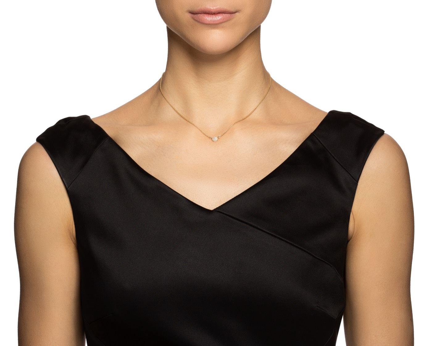 Love Bead - Diamonds Halskjede Gull 38-42 cm