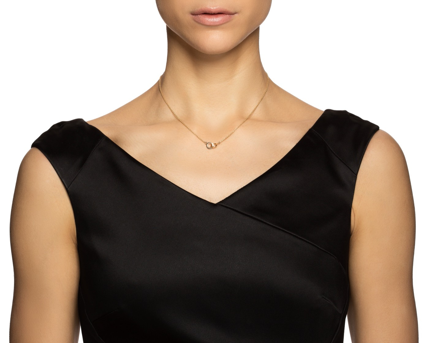 Mini Twosome Halskjede Gull 42-45 cm