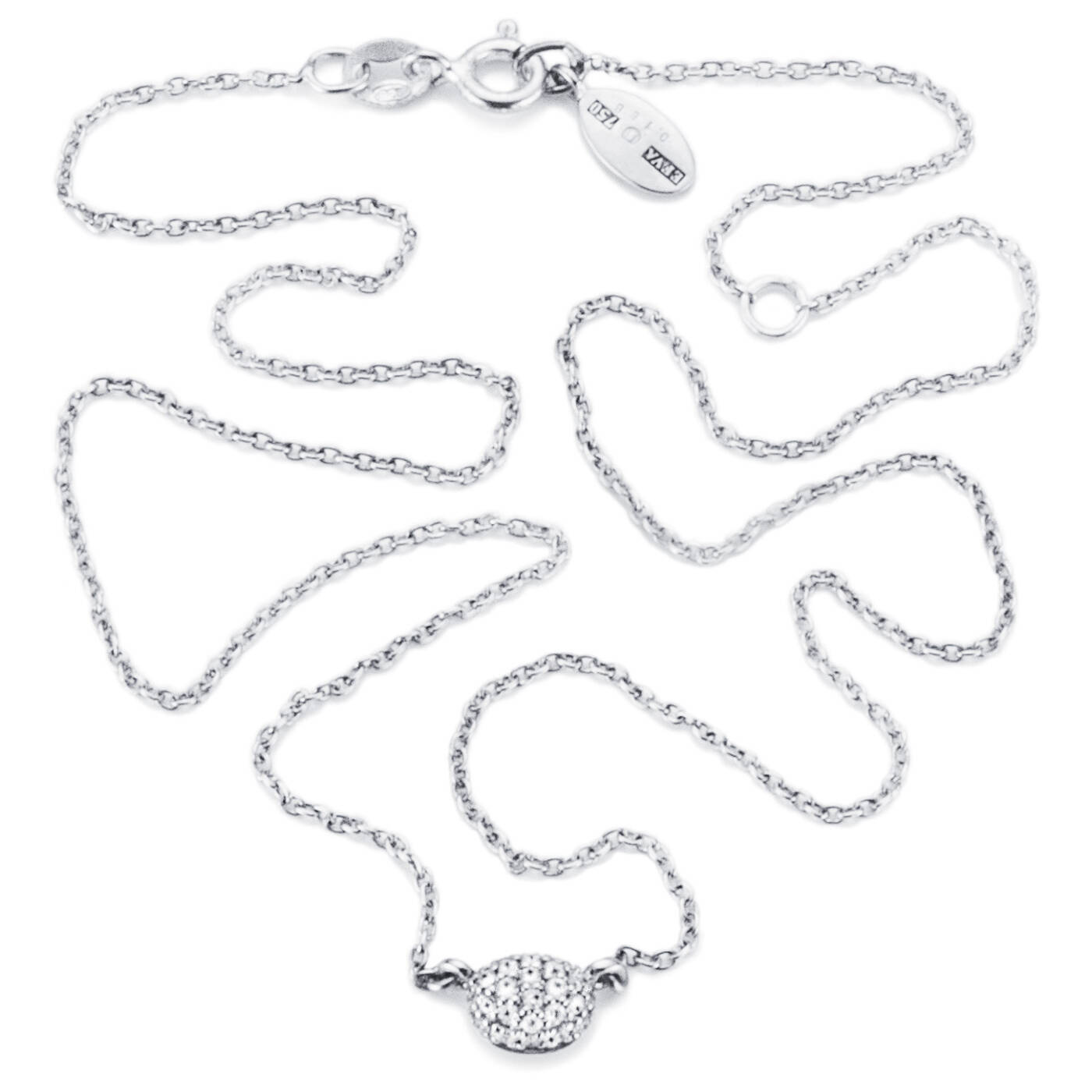 Love Bead - Diamonds Halskjede Hvitt gull 38-42 cm