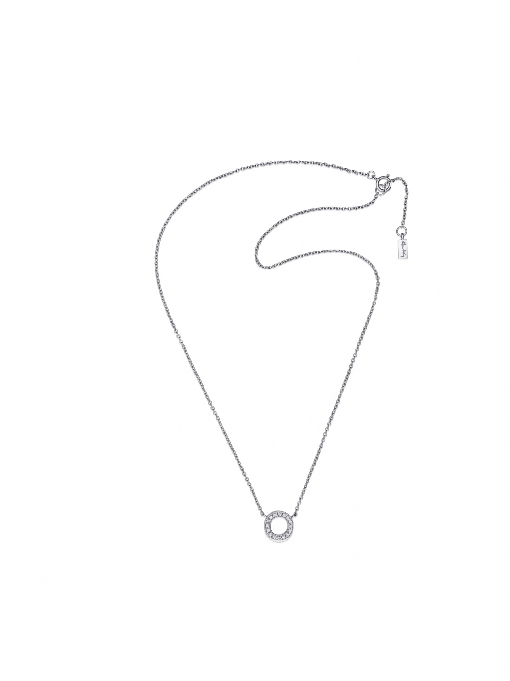 Circle Of Love Halskjede Hvitt gull 42-45 cm