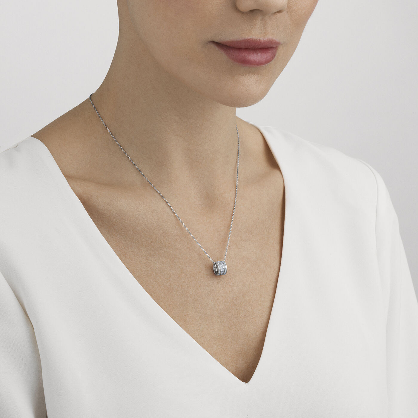 FUSION Anheng Hvitt gull FULL PAVÉ 0.35 CT