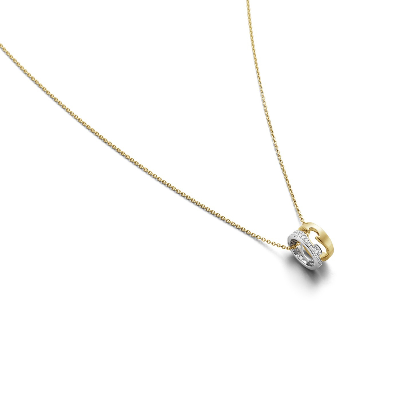 FUSION OPEN Anheng Gull Hvitt gull PAVÉ 0.22 CT