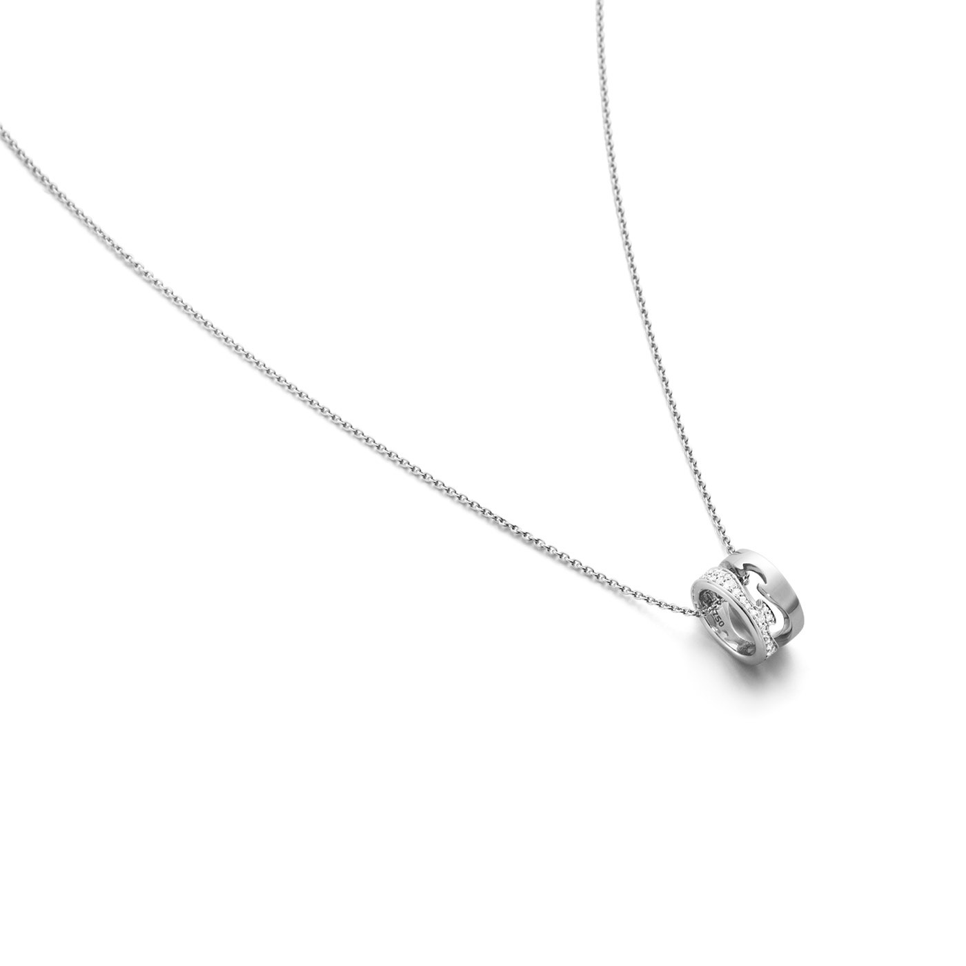 FUSION OPEN Anheng Hvitt gull PAVÉ 0.22 CT