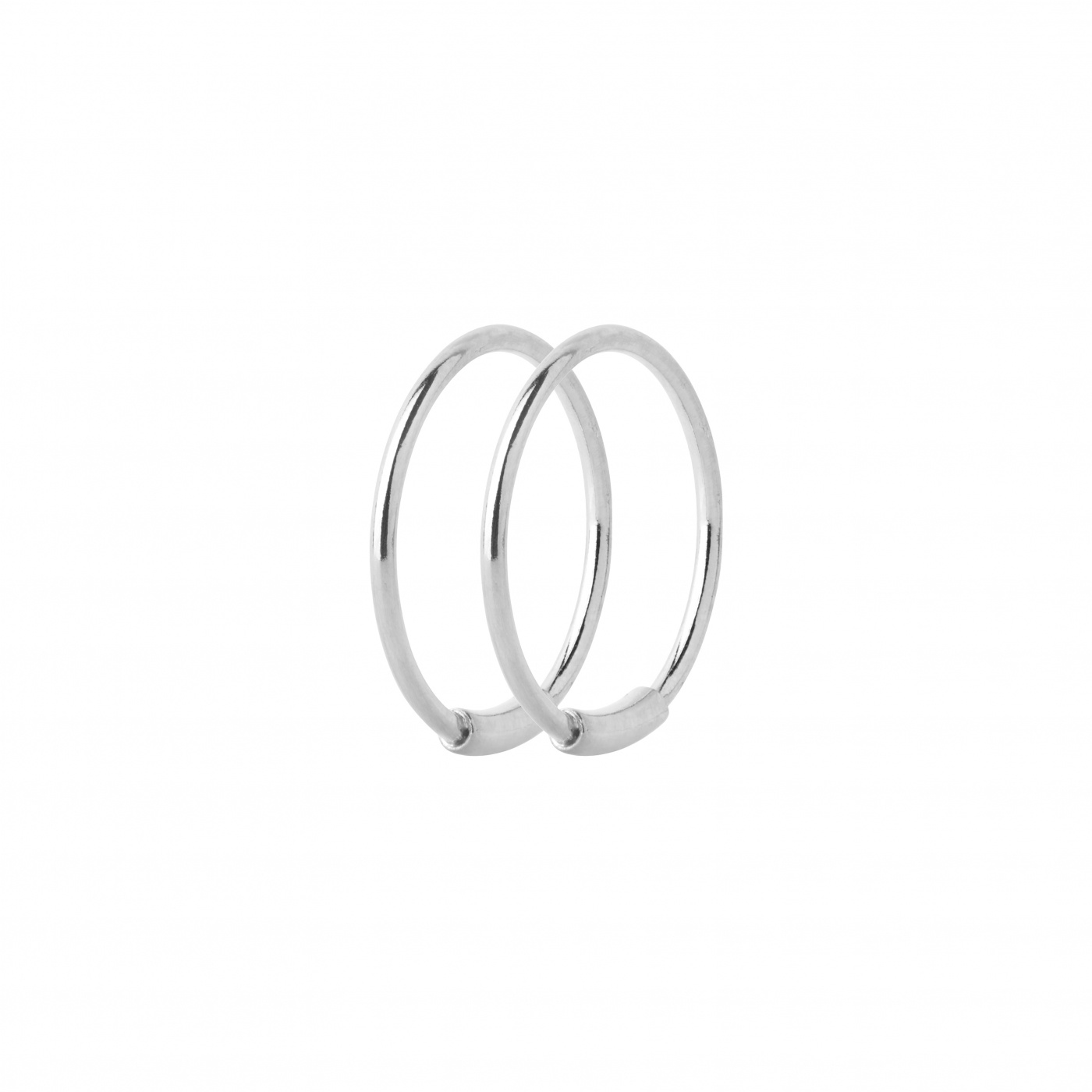 Basic 12 Hoops Silver