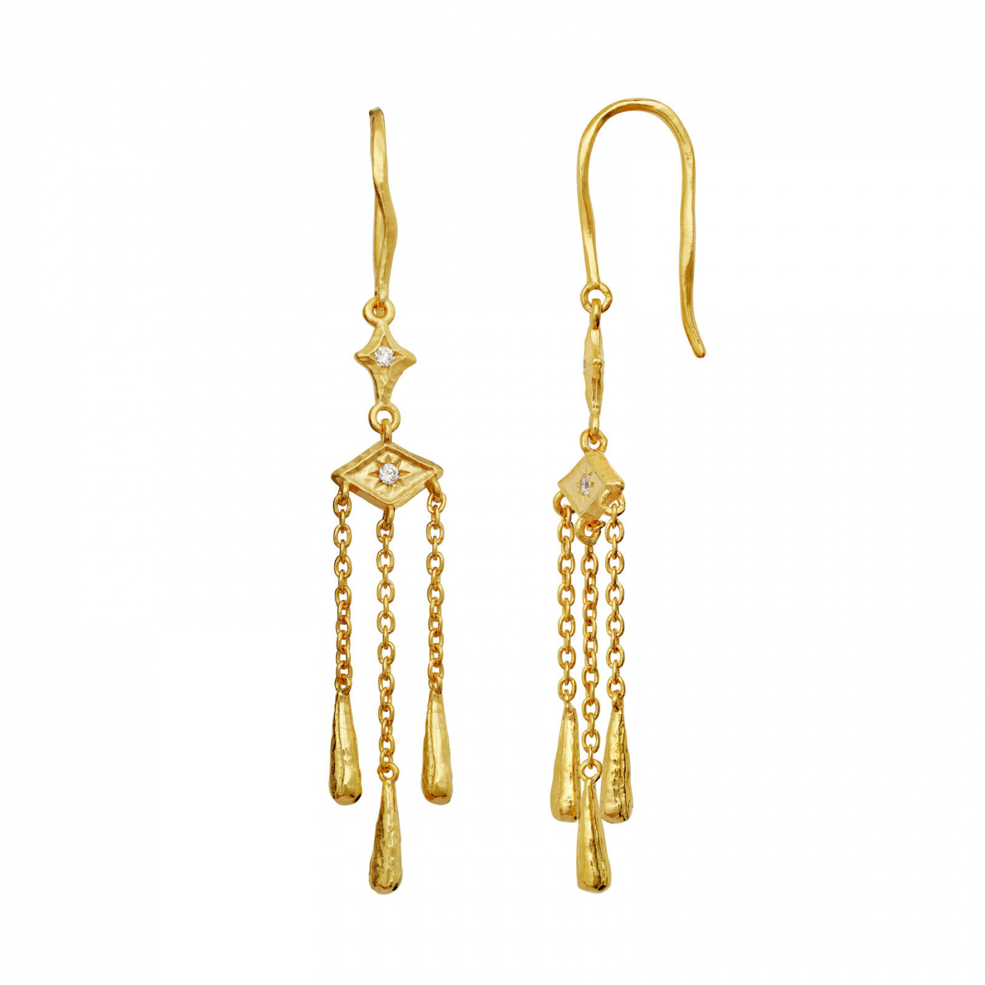 Trio Earrings Gold