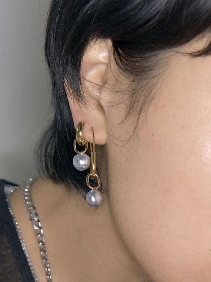 Chance Mini Earring Goldplated Silver (One)