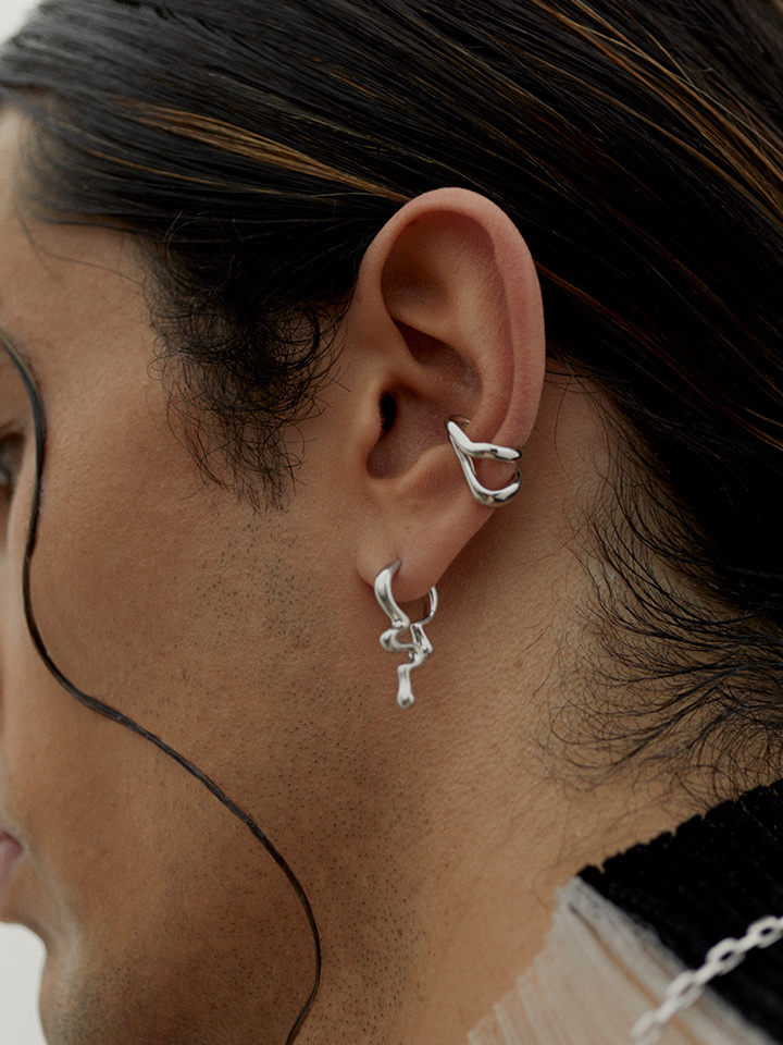 Maya Huggie Silver (One)