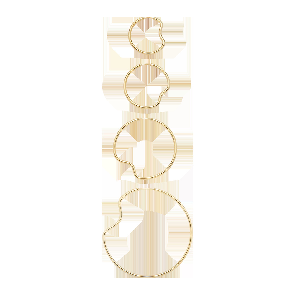 Copenhagen 35 Hoop Goldplated Silver