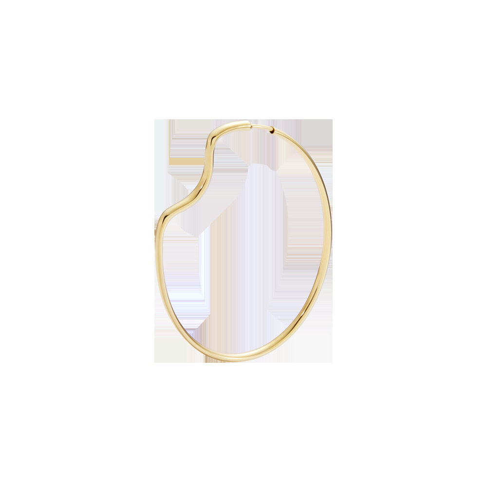 Copenhagen 50 Hoop Goldplated Silver