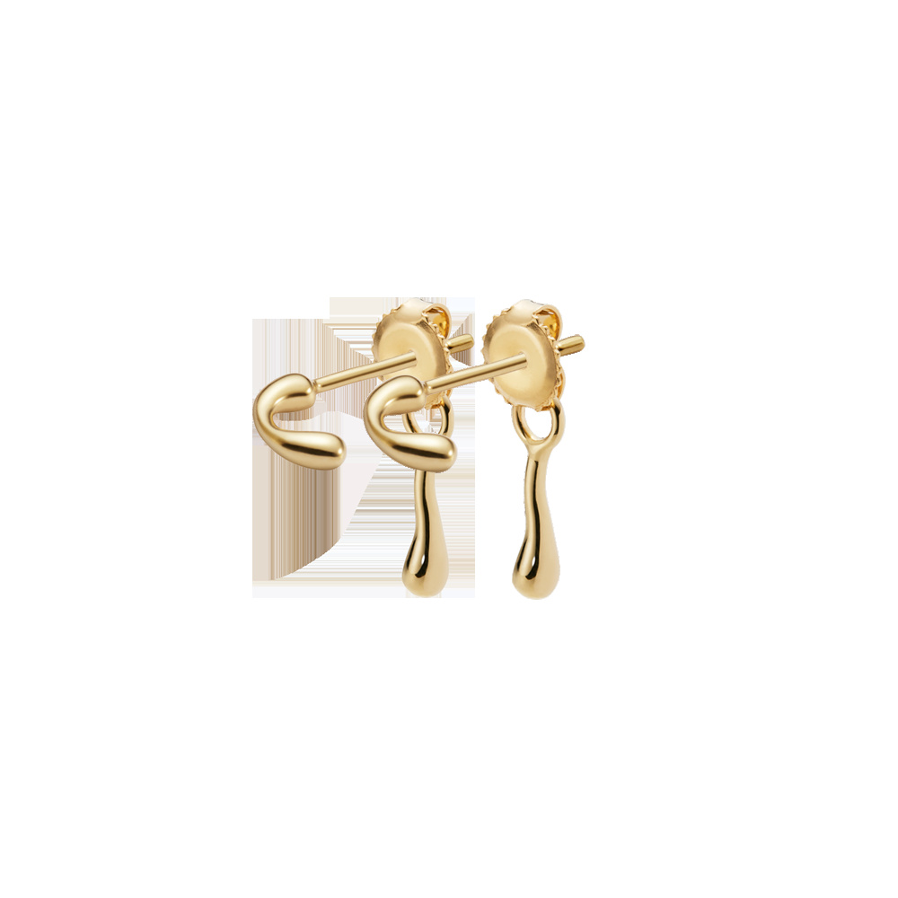 Havfruen Studs Goldplated Silver (PAIR)