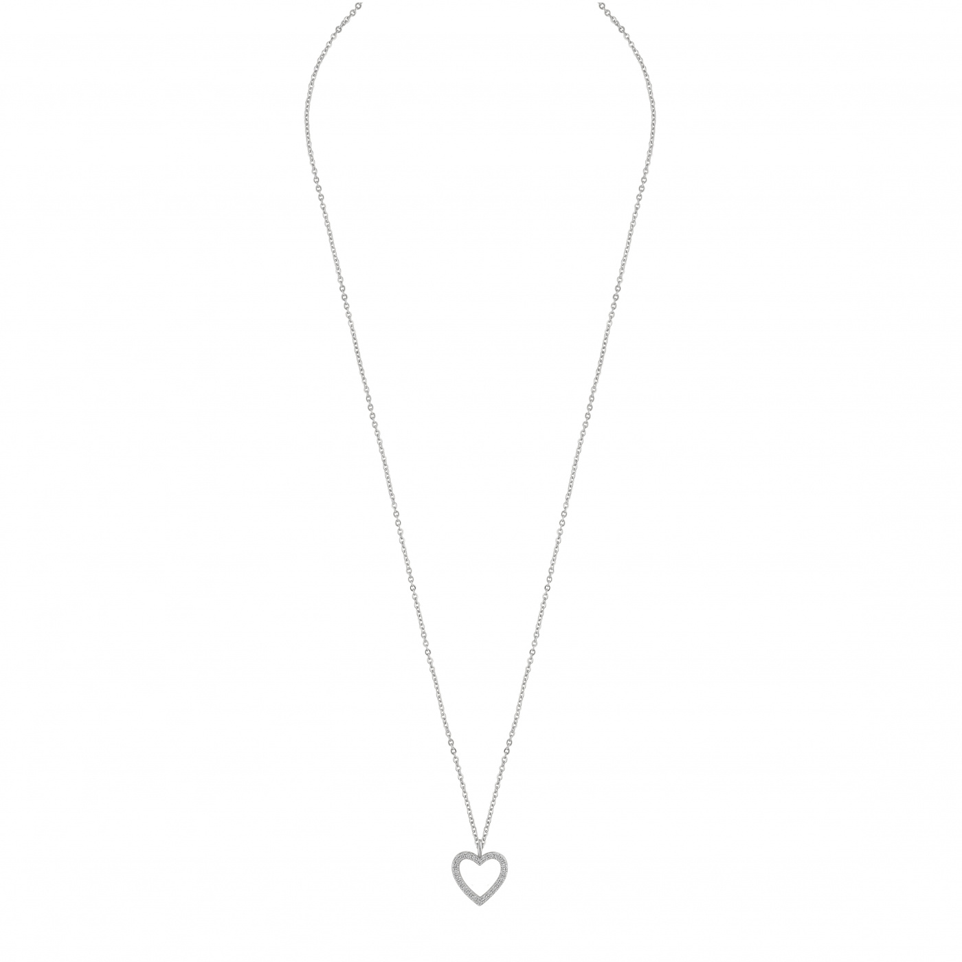 Valentina pendant Halskjede 42 Sølv