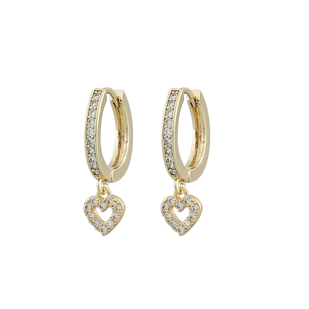 Valentina round Øreringer Gull