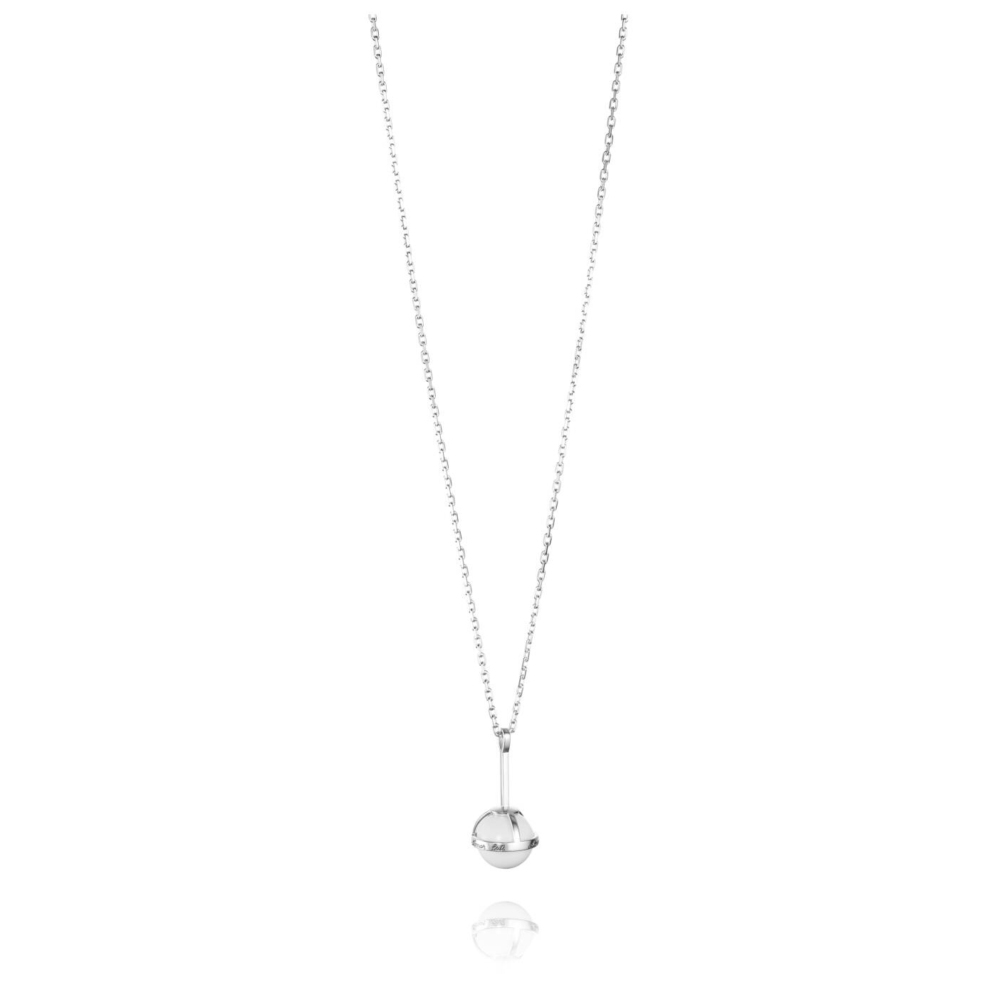 Amor Fati Globe - White Agate Anheng Sølv