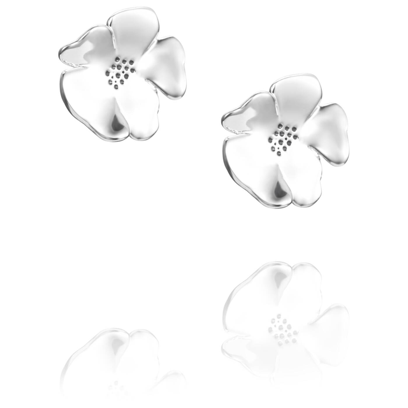 Violet Øreringer Sølv