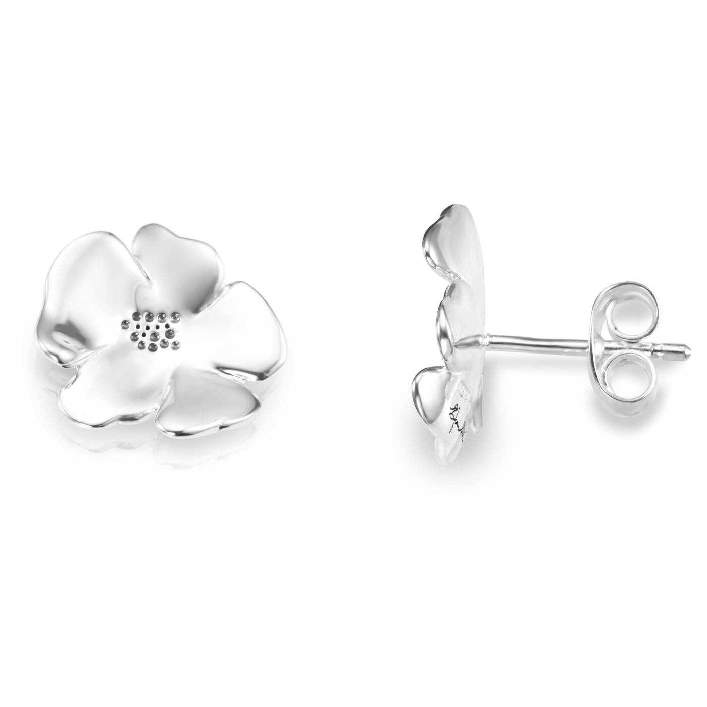 Violet Øreringer Sølv