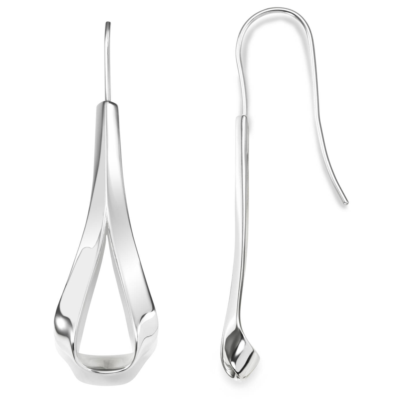 Folded Øreringer Sølv