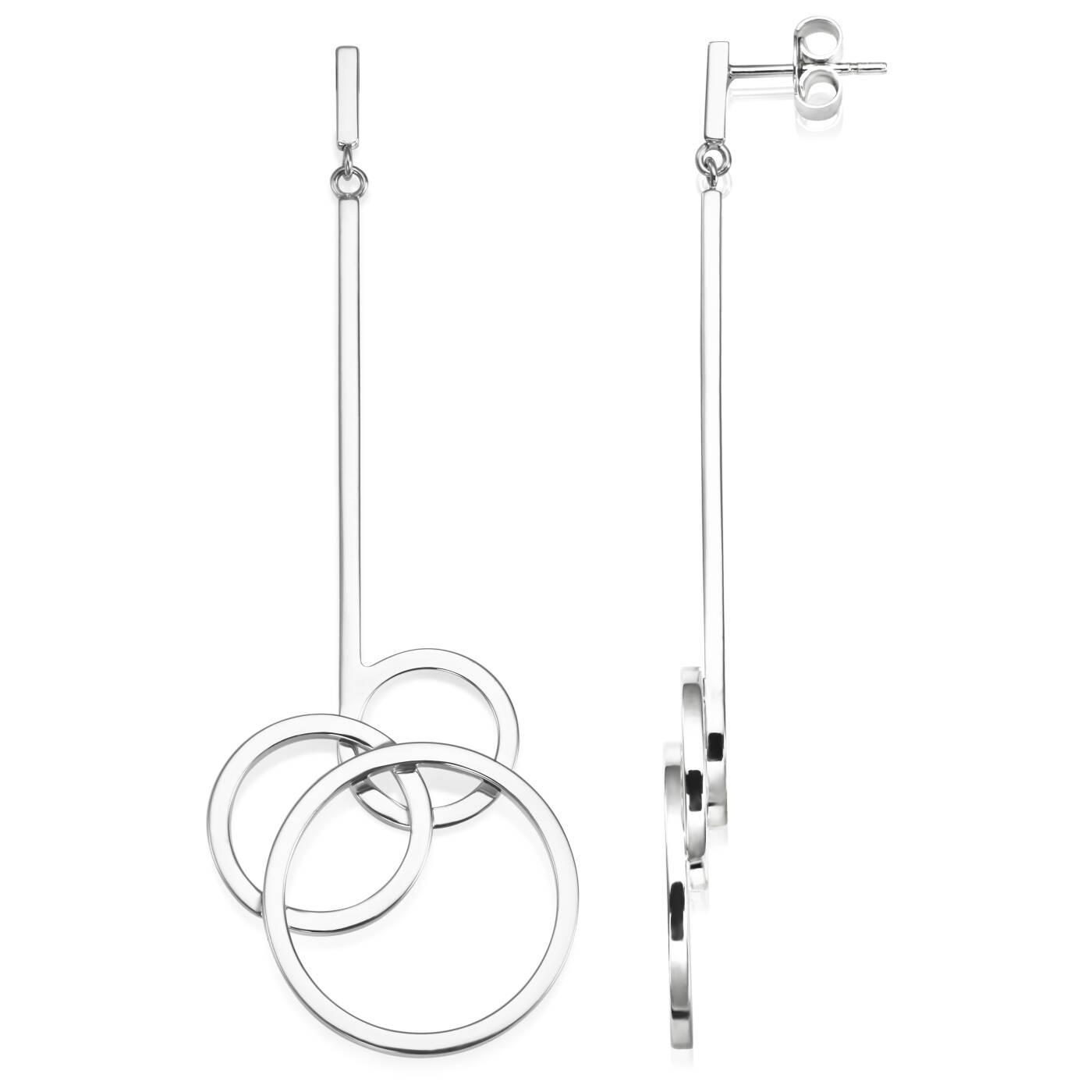 Bubbles Øreringer Sølv