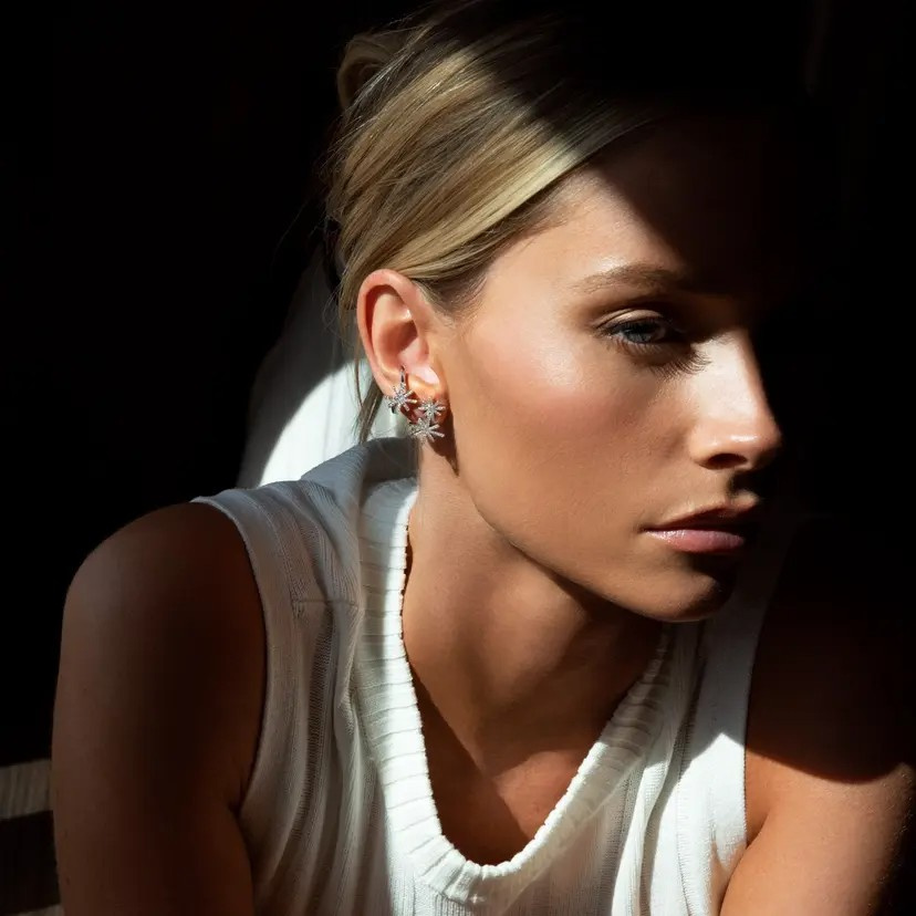 Beam & Stars Øreringer Sølv