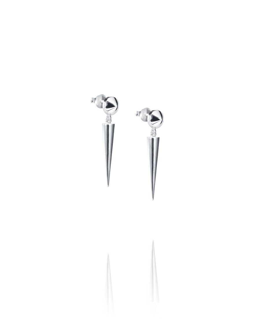 Spike It Up Øreringer Sølv