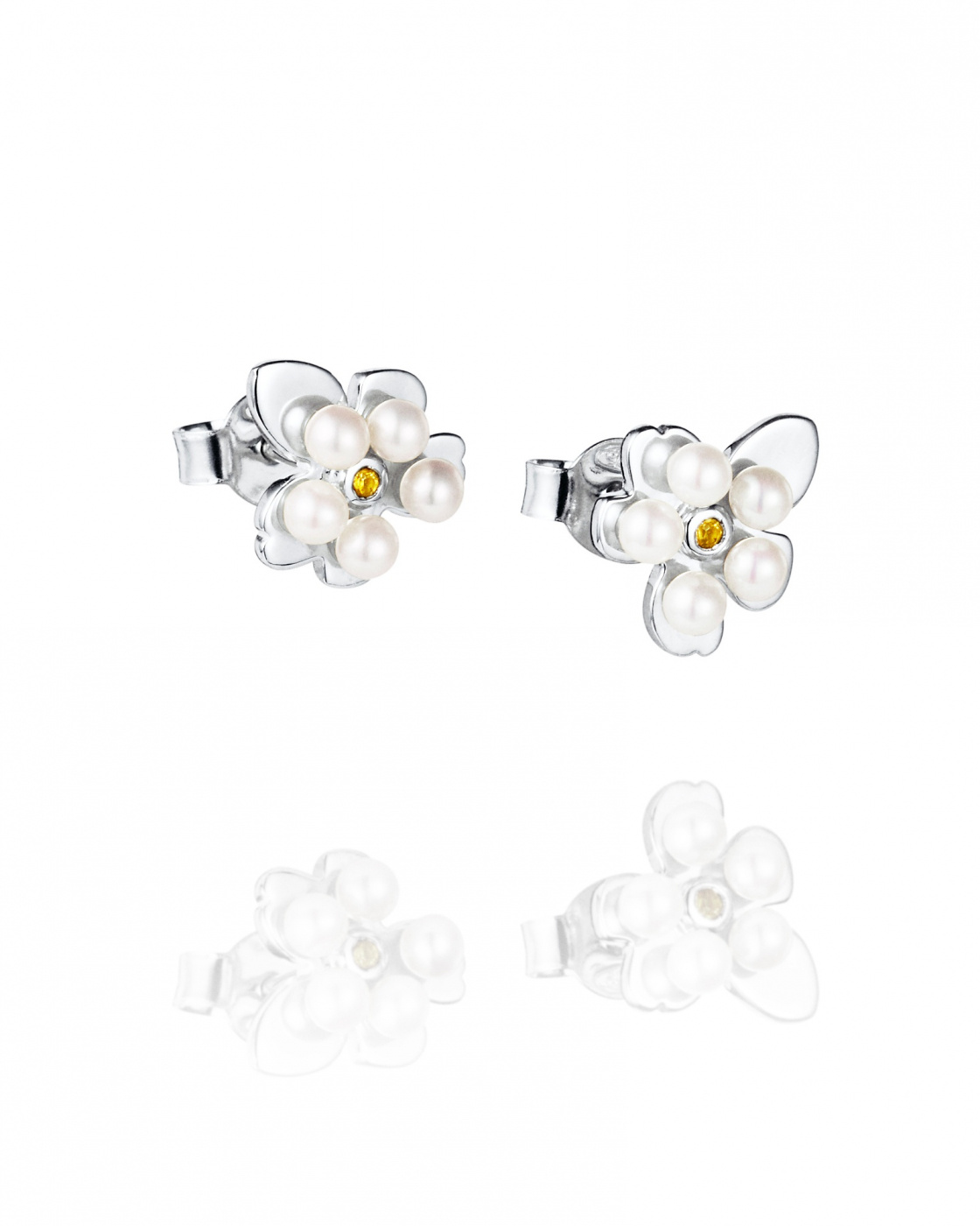 Förgätmigej Earrings Silver