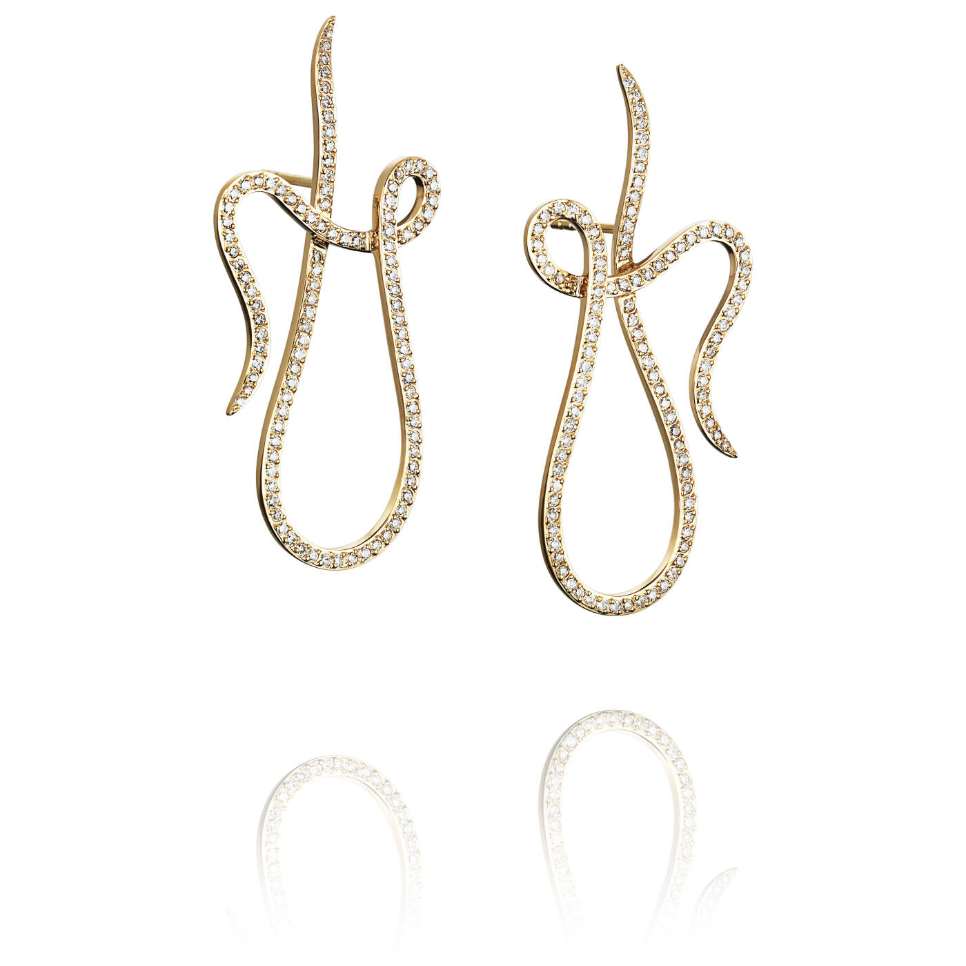 Shape Of A Dream & Stars Øreringer Gull