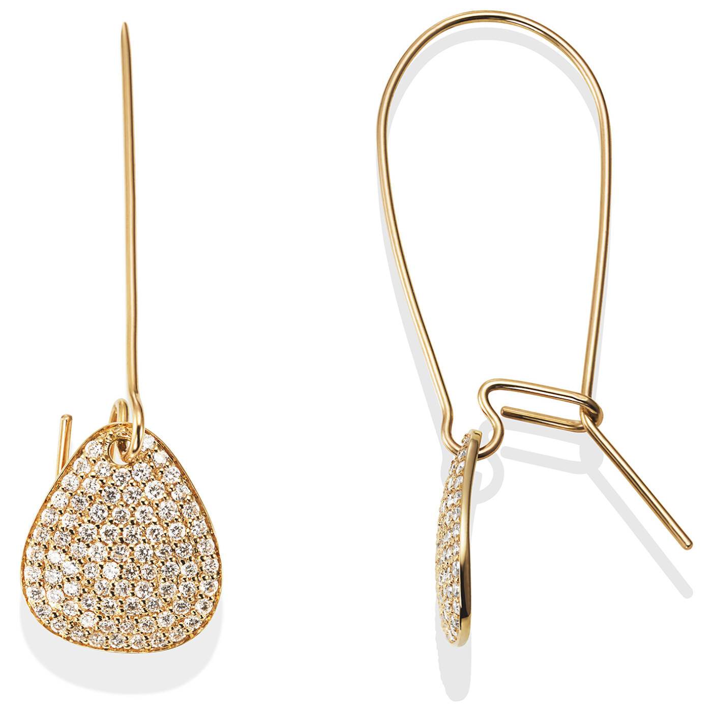 Little Rose Petal & Stars Øreringer Gull