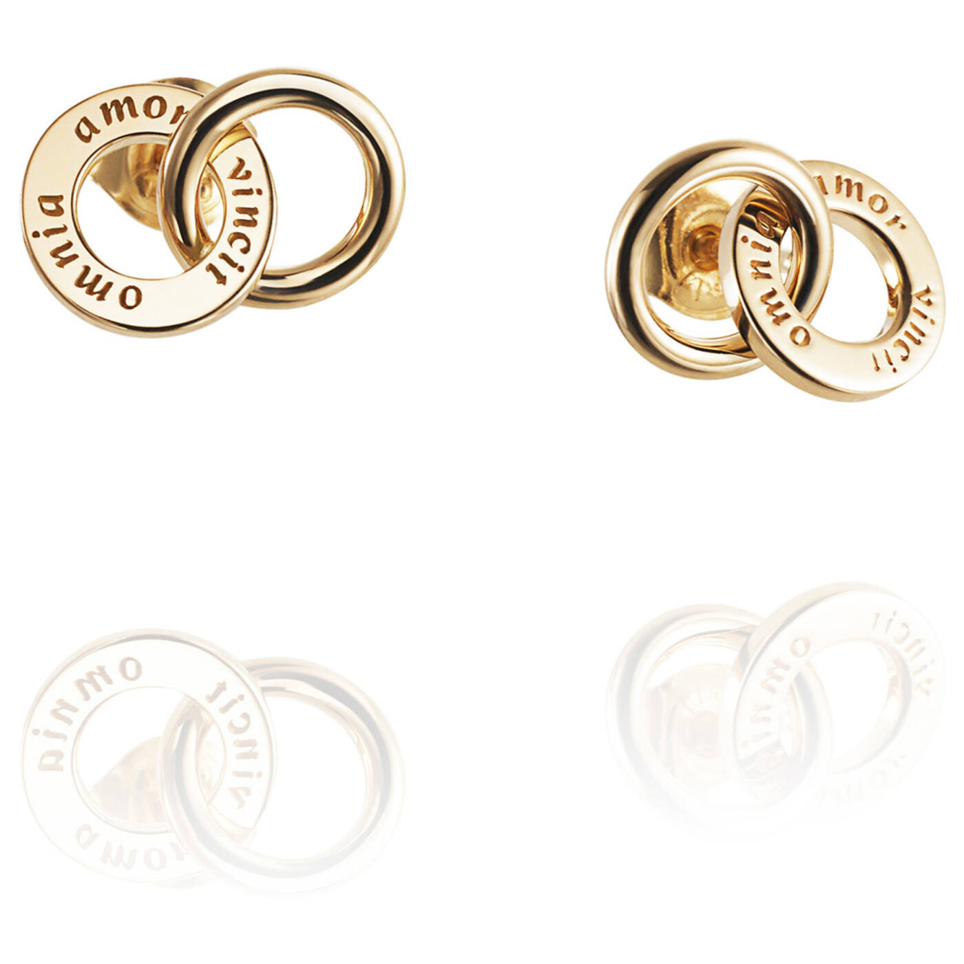 Mini Twosome Øreringer Gull