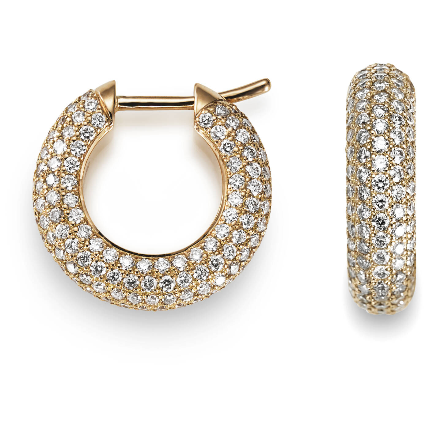 Million Stars Creol Øreringer Gull