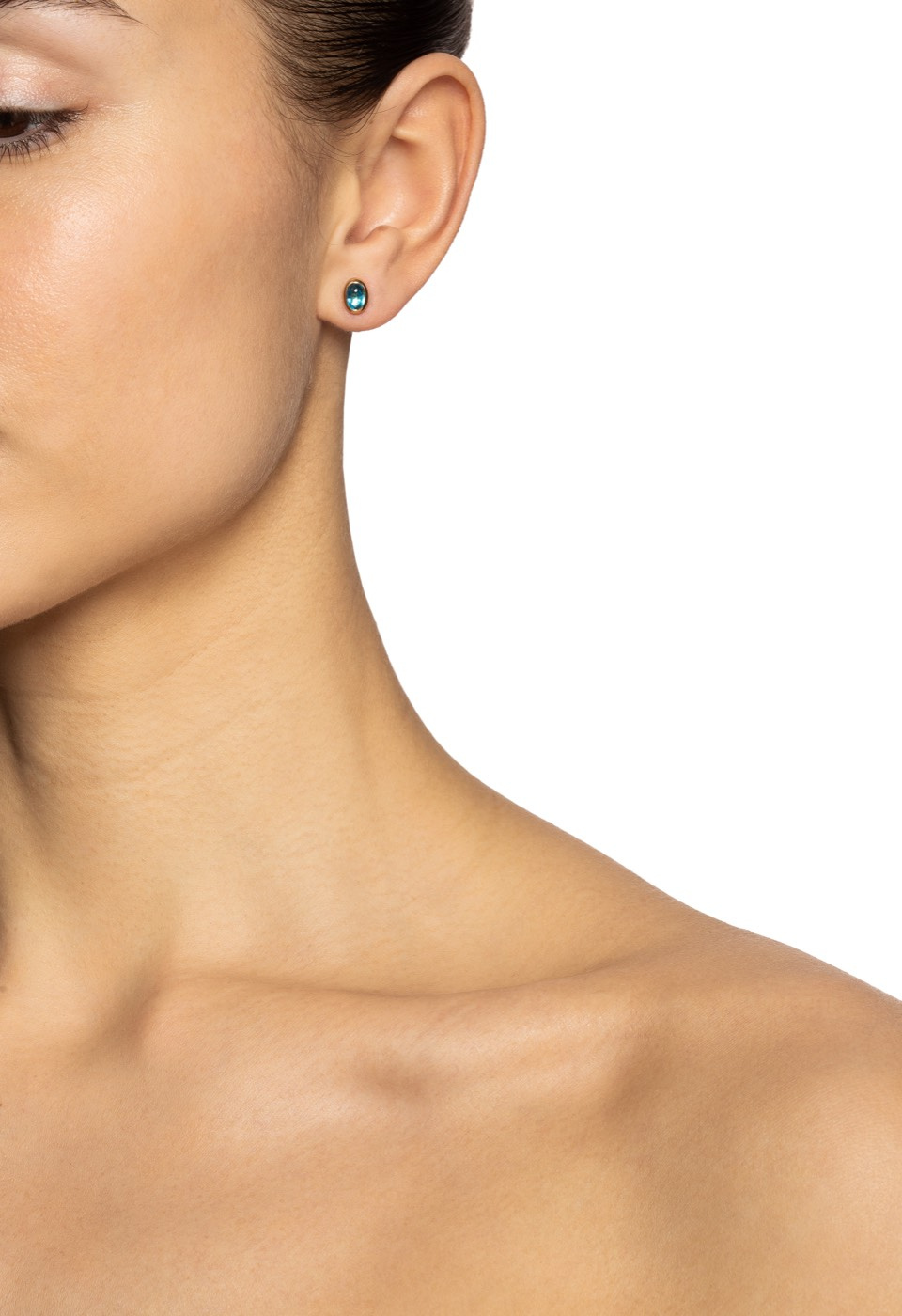 Love Bead - Topaz Øreringer Gull