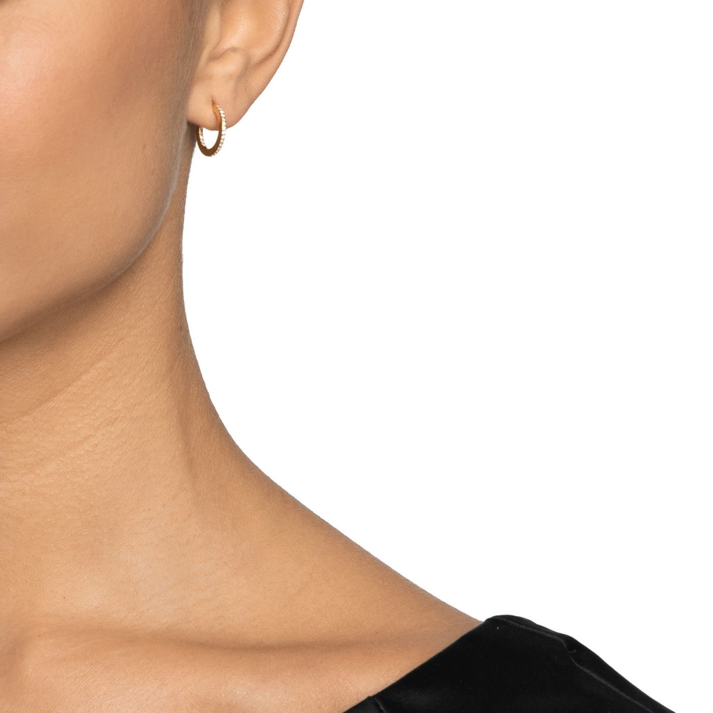 Stars Hoops Øreringer Gull