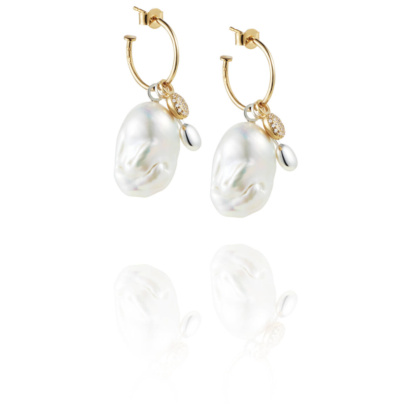 101 Plain Hoops Øreringer Gull