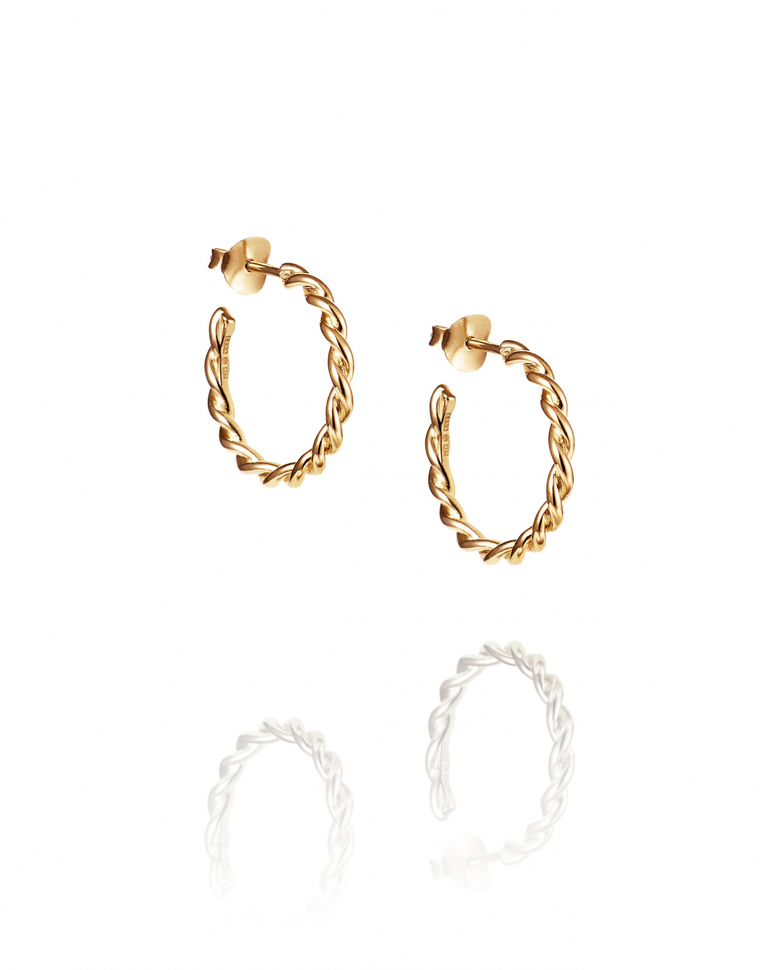 Little wrapped hoops Gold