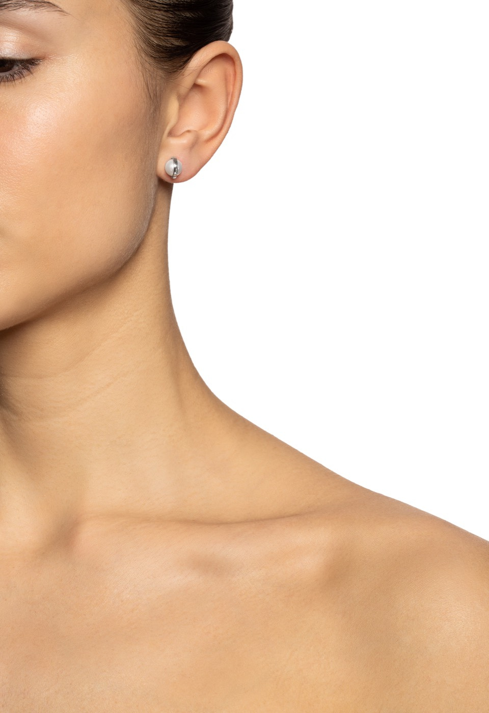 Day Pearl Øreringer Hvitt gull