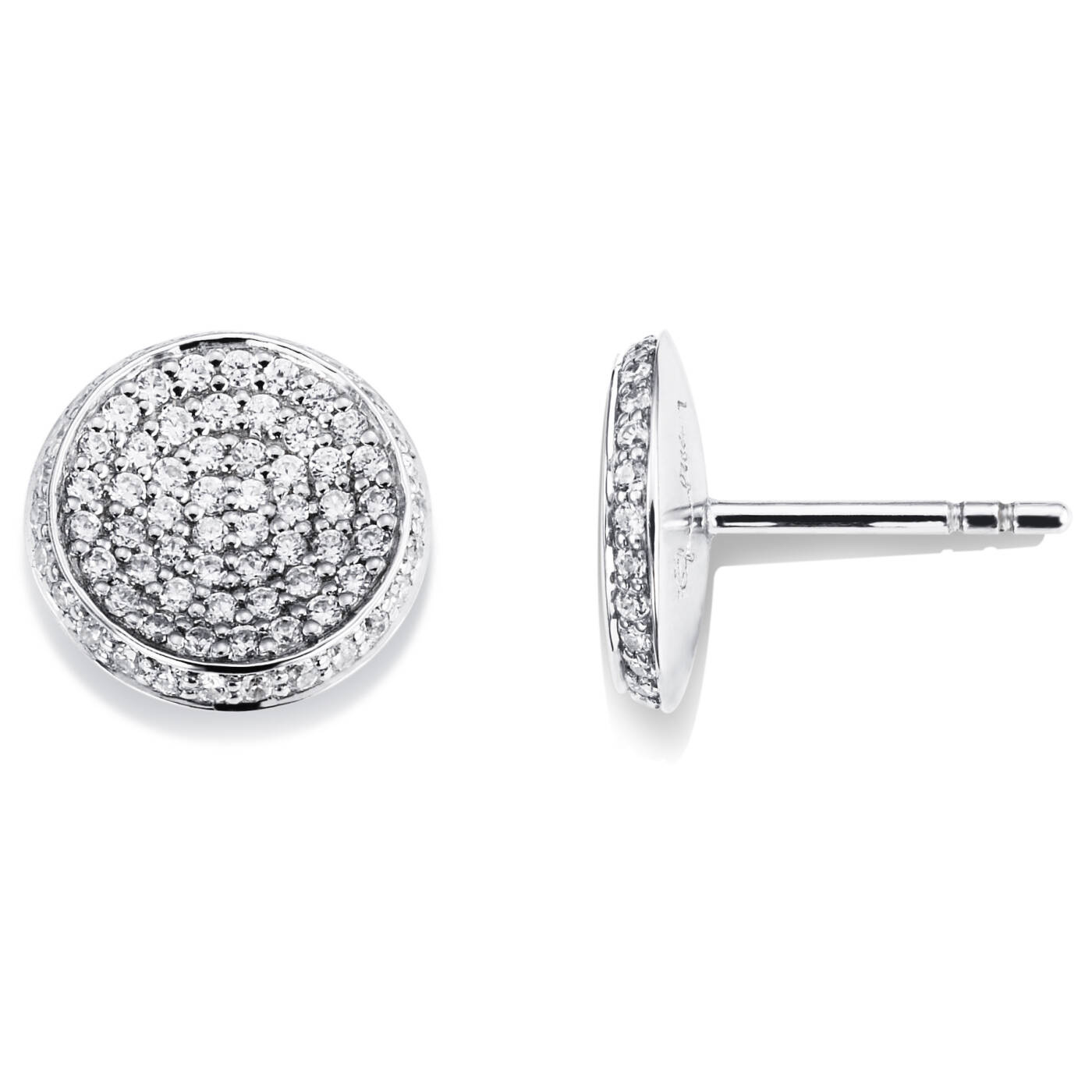 Love Bowl Øreringer Hvitt gull