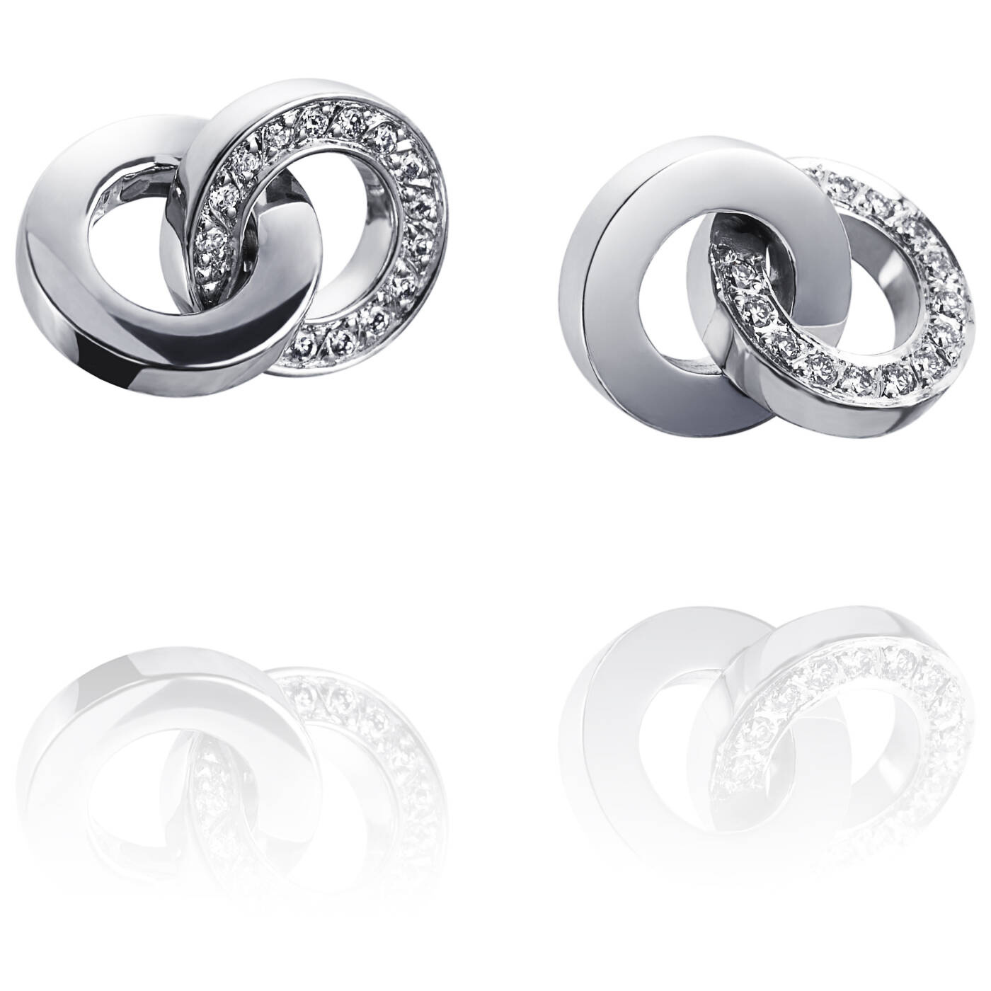 You & Me Øreringer Hvitt gull