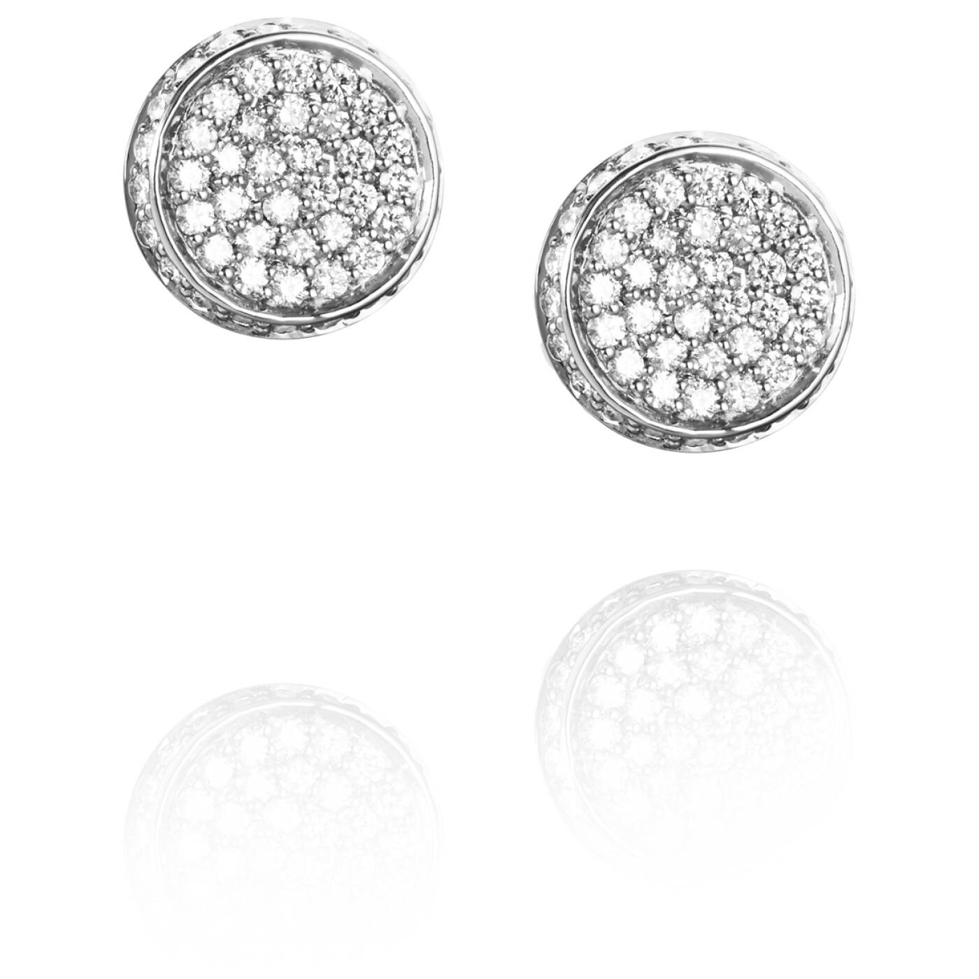 Love Bowl Mini & Stars Øreringer Hvitt gull