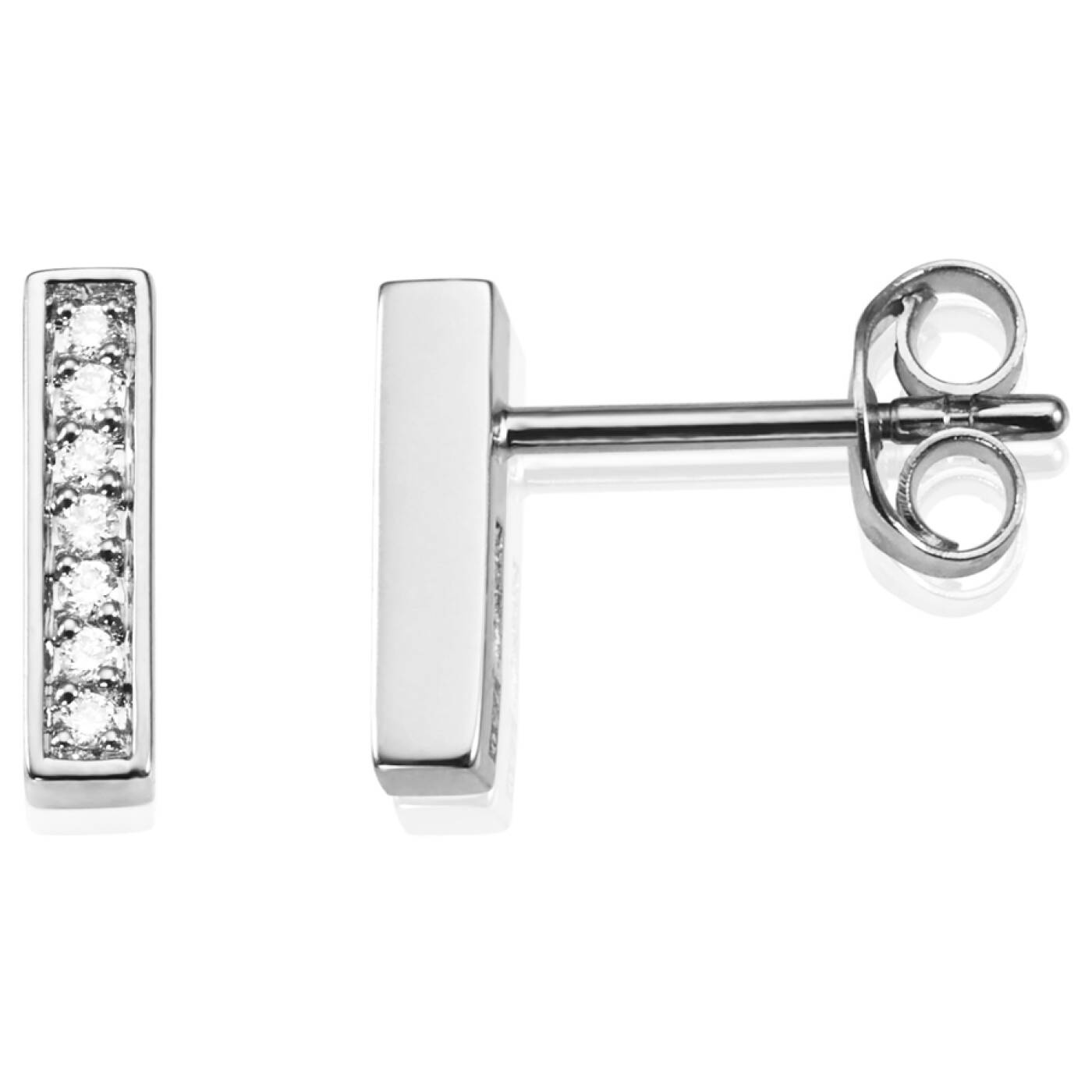 Thin Stars Øreringer Hvitt gull