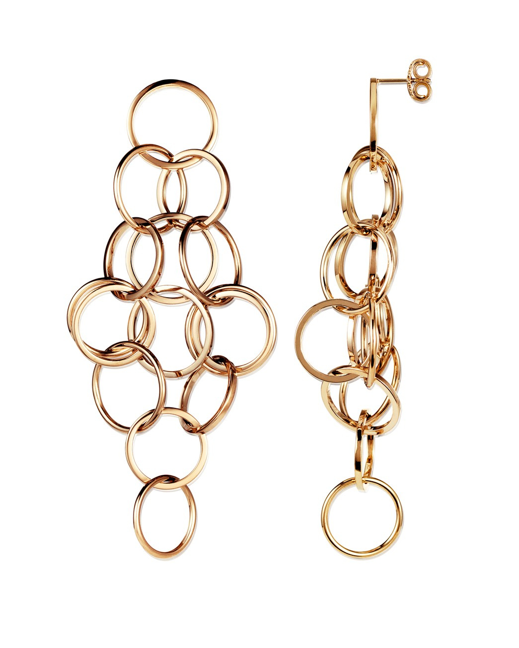 Messy rings Earrings Goldplated Silver