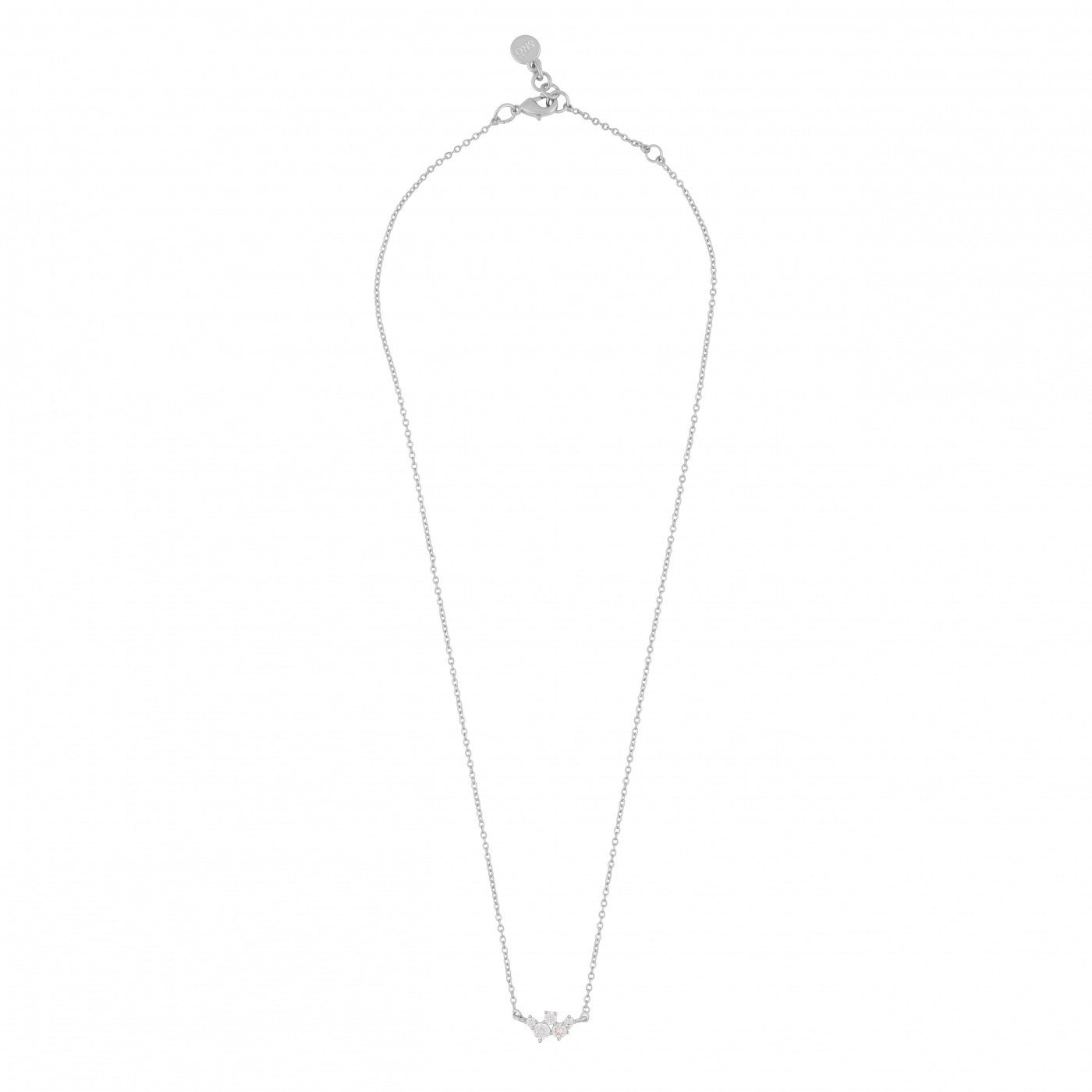 Copenhagen small chain neck 42 Sølv/clear-42cm