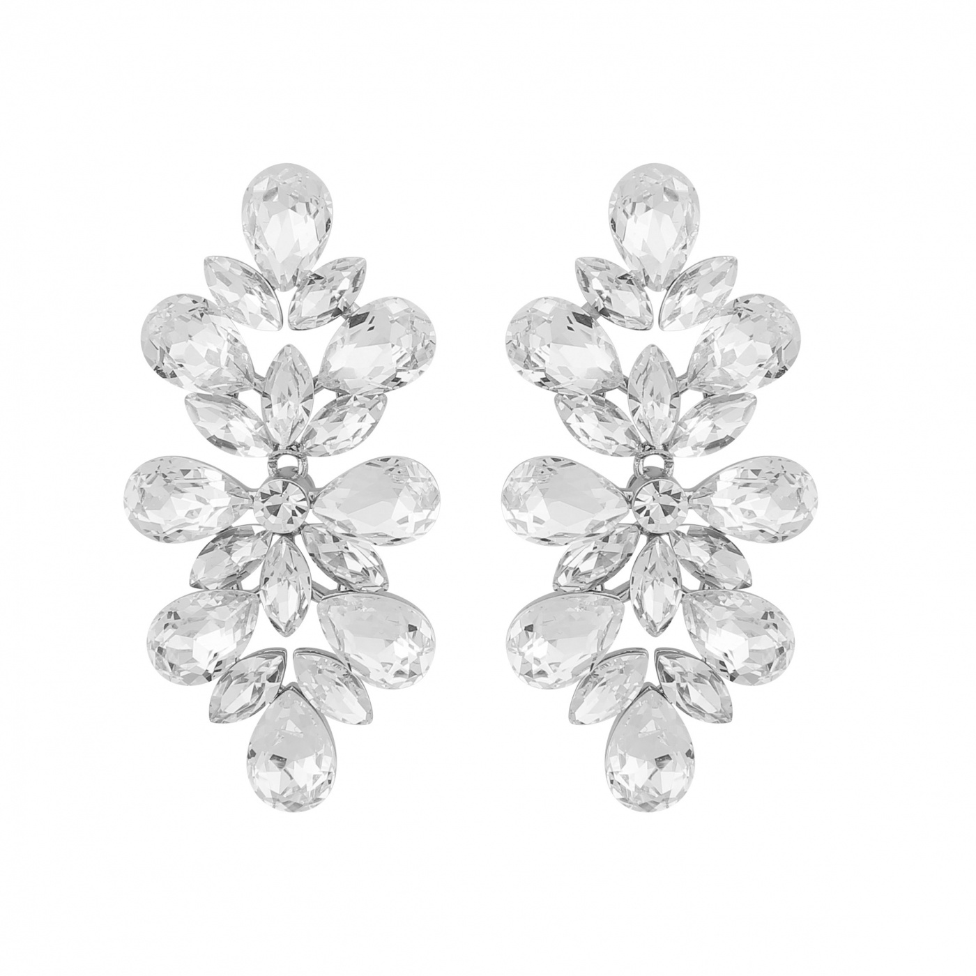 Vue big pendant Øreringer Sølv